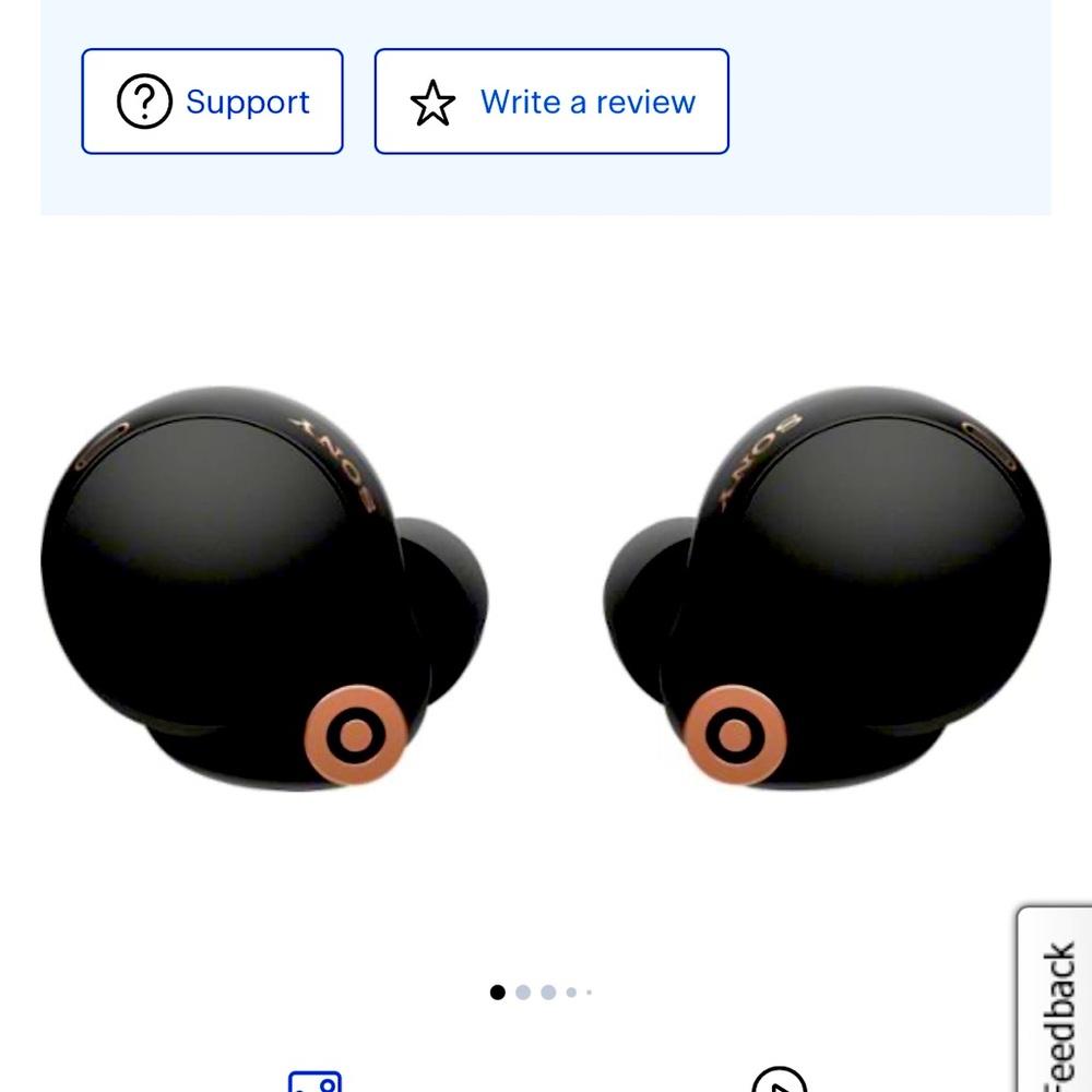 Sony - WF-1000XM4 True Wireless Noise Cancelling In-Ear Headphones - Black